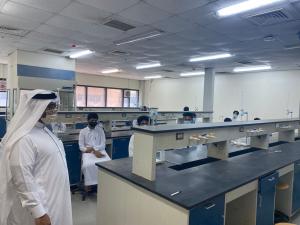 An Inspection Visit to the Student Laboratories by the Executive Team in the Department of Chemistry